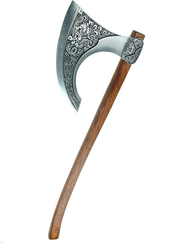 Normannen Axt mit robustem Holzgriff