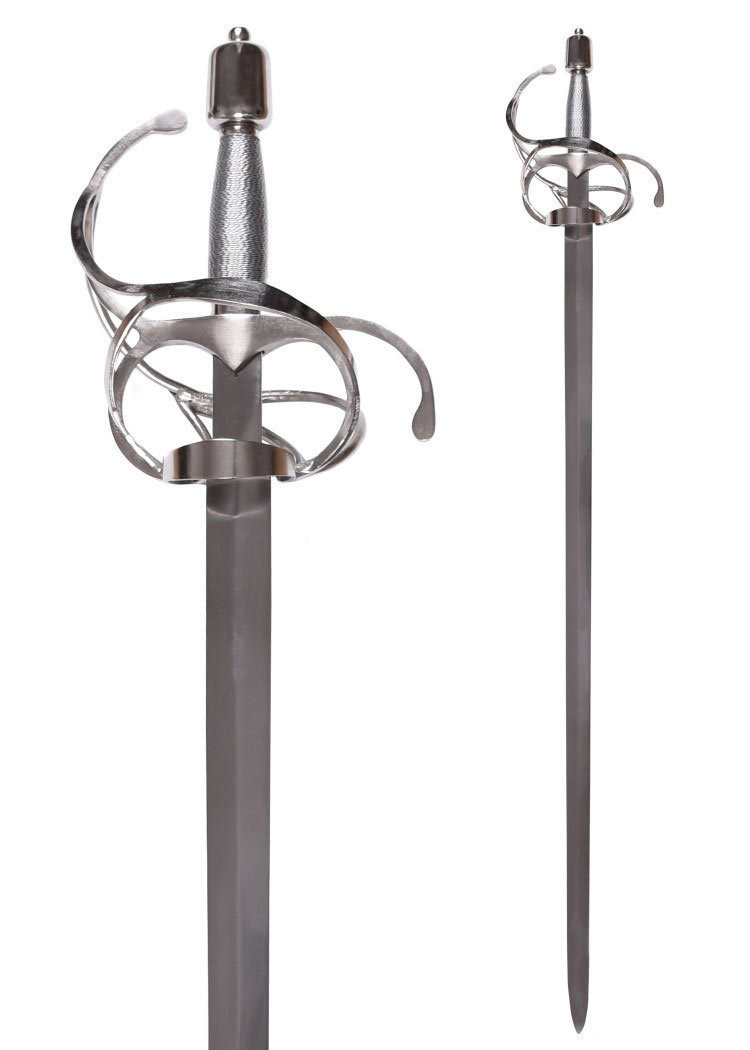 Korbrapier mit breiter Klinge