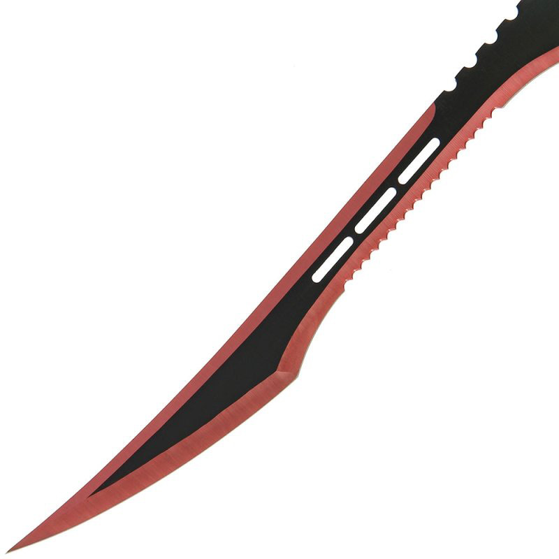 Ninja Schwerter Set schwarz-rot mit Scheide