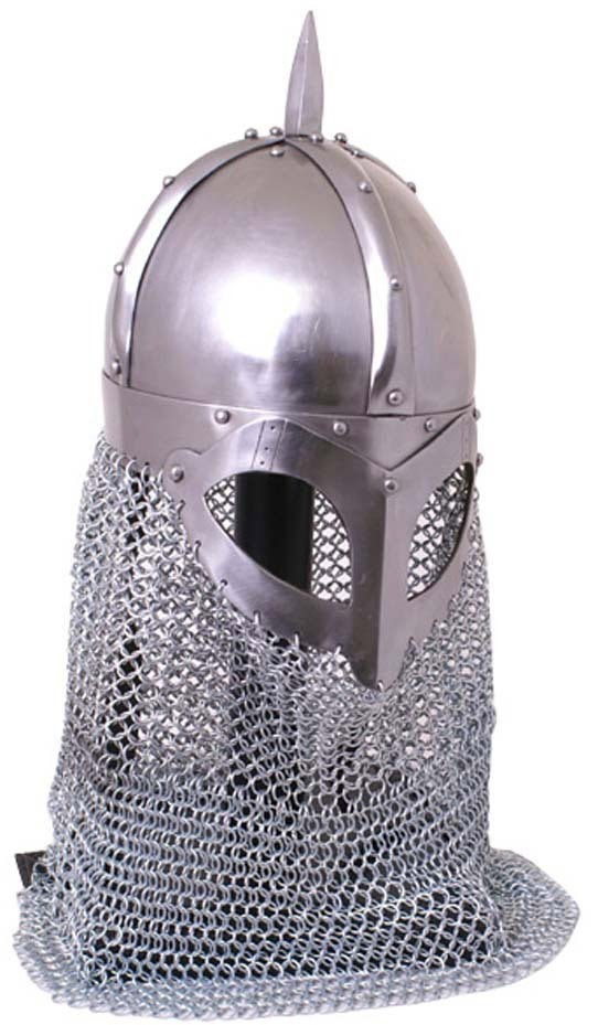 Wikingerhelm mit Kettenansatz