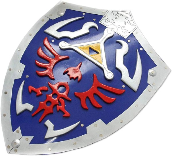 Zelda Schild mit Phoenix und Triforce Symbol