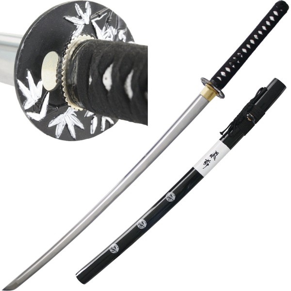 Samuraischwert black - white