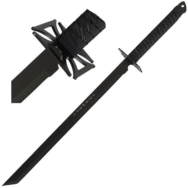 Ninja Schwert Eisernes Kreuz mit Rückengurt